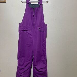 Arctix Kids Youth Purple Ski Snow Insulated Bibs Overalls - Size S (7/8)